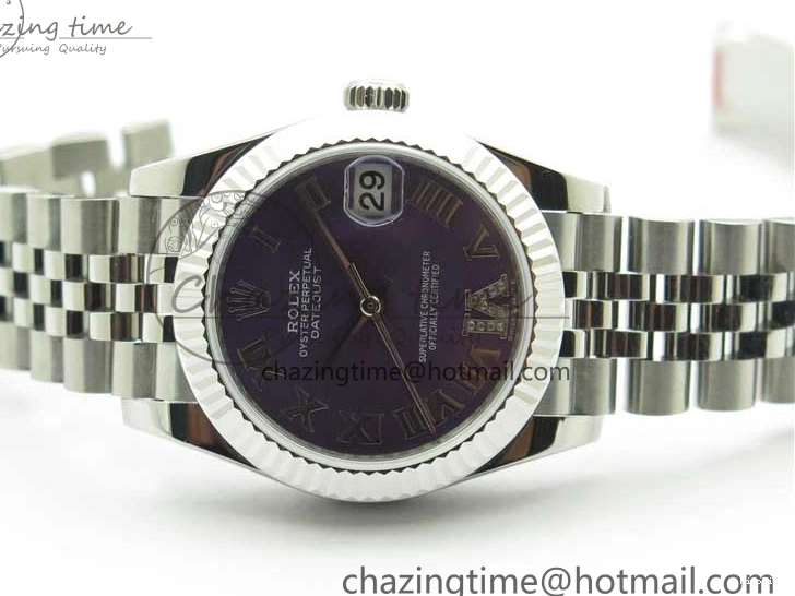 MiroTime 0508 Datejust 31mm 278271 SS BP Maker Best Edition Purple Roman Dial on Jubilee Bracelet OdorResistant 2724